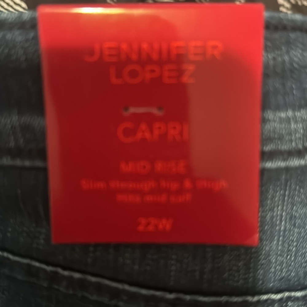 NWT Lane Bryant Stretch Capri Blue Jeans Size 22W - Picture 7 of 7